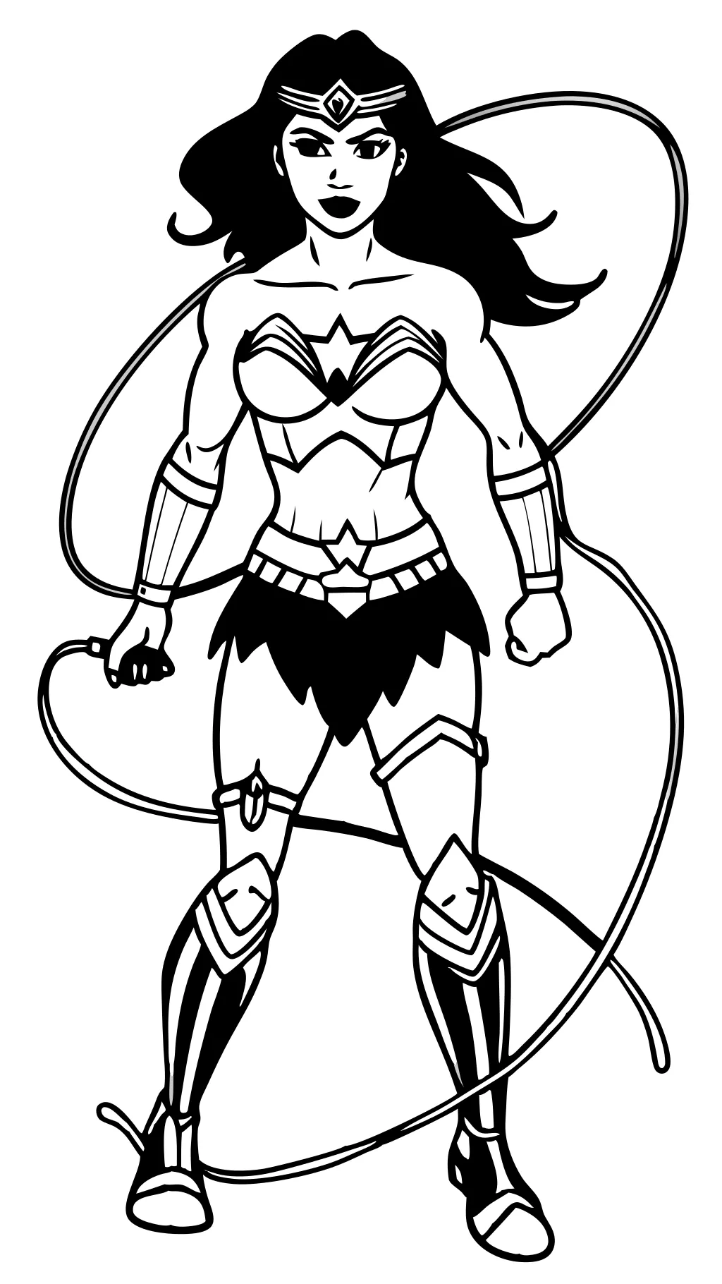 Páginas para colorear Wonder Woman